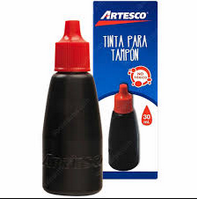 tinta  sello roja artesco
